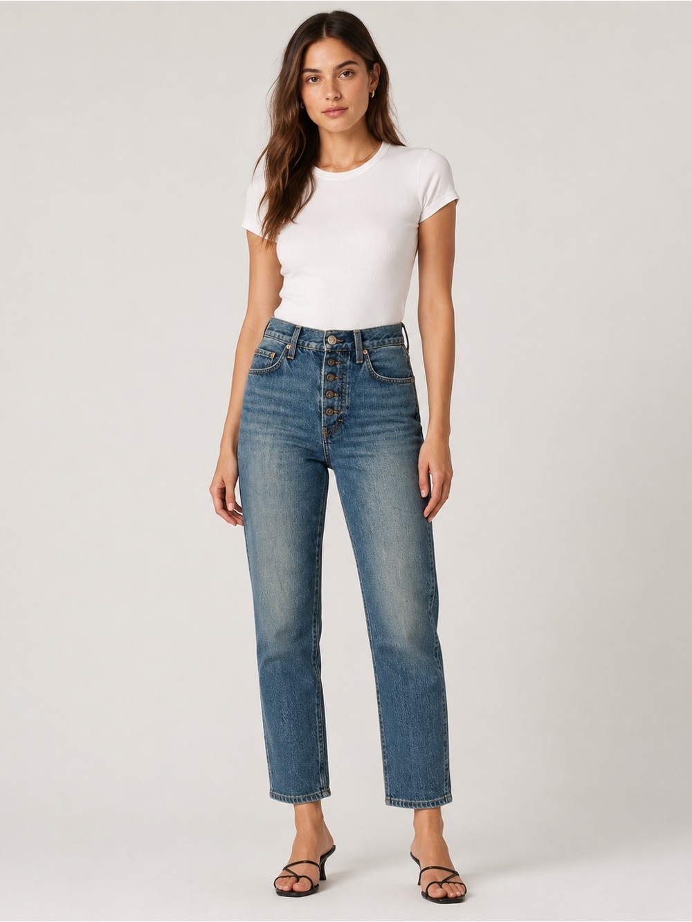 AMO Stella Medium Vintage High Rise Jeans – Size 25